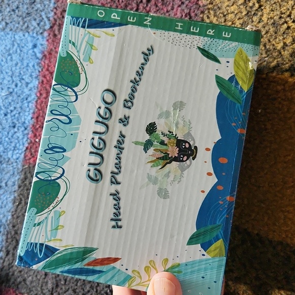 Gugugo Head Planter an Book End ☆ Brand New in box ☆ Super cute ☆ Home Decor - Picture 13 of 13